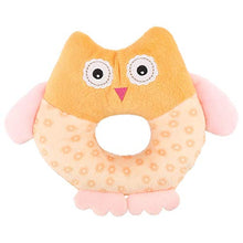 Load image into Gallery viewer, Baby Rattle Toy, Newborn Soft Baby Cute Cartoon Animal Hand Shake Bell Owl Rattles Grasping Educational Rattles Toy for Baby(Orange)
