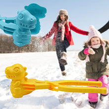 Load image into Gallery viewer, ZTGD 1pcs Snowball Maker Tool,Dinosaur Shape Snow Ball Clip,Snow Sled,Good Flexibility Plastic Outdoor Play Winter Snowball Clamp Kids Toy - Blue S
