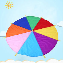 Load image into Gallery viewer, Rainbow Play Parachute, Parachute Toy, Parachute Multicolor Toy Play Parachute, Kids Parachute 6~8 Kids to Play for Nursery School Activities Children for Little Kids Developing Harmonious
