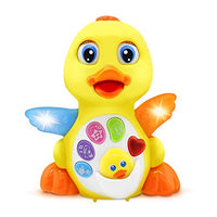 Stone and Clark Dancing Duck w/ Lights and Music  Toddler Learning & Crawling Baby Toys  Baby Musical and Light up Toys for 1 Year Old Boy & Girl
