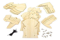 Baker Ross AT699 Knight Wooden Puppet Kits - Pack of 4, for Kids Arts and Crafts Projects