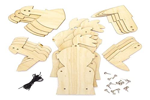 Baker Ross AT699 Knight Wooden Puppet Kits - Pack of 4, for Kids Arts and Crafts Projects