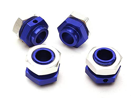 Integy RC Model Hop-ups C28667BLUE Billet Machined 17mm Wheel Adapters for Arrma Kraton 6S BLX Brushless Truggy