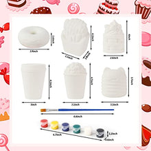 Load image into Gallery viewer, LovesTown Squishy Making Kit, 6 Pcs DIY Squishies Slow Rising Jumbo Food DIY Dessert Toy Paint Your Own Squishies for Birthday Gifts
