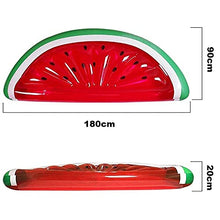 Load image into Gallery viewer, Water Inflatable Floating Row, Semi-Circular Watermelon Inflatable Floating Row,Floating Bed Water Lying Bed Adult Recliner,Suitable The Beach Summer Party Outdoor
