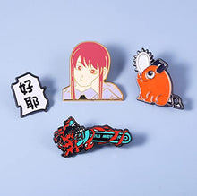 Load image into Gallery viewer, 6pcs Chainsaw Man Pochita Makima Enamel Pin Set Brooches Cartoon Badge for Bag Lapel Pin Buckle Jewelry Gift
