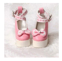 Load image into Gallery viewer, Studio one 7 cm Pink high Heels Fashion Bow Doll Shoes for 1/3 bjd Doll 60 cm Doll
