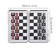 Load image into Gallery viewer, YHYH Chess Magnetic Chess Set for Kids Mini Folding Chessboard Portable Travel High-end Chess Educational Toys for Kids and Adults Chess for Adults (Color : White)
