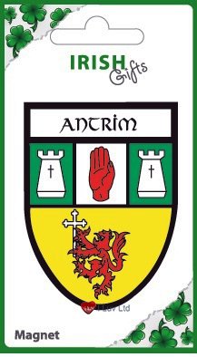 I LUV LTD Irish County Crest Shield Magnet Antrim