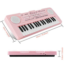 Load image into Gallery viewer, M SANMERSEN Keyboard Piano for Kids 37 Keys Music Piano with Microphone Portable Musical Toy Electronic Piano Birthday Gifts for Girls Ages 3 4 5 6
