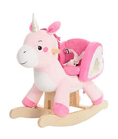 labebe - Baby Rocking Horse, Ride Unicorn, Kid Ride On Toy for 1-3 Year Old, Infant (Boy Girl) Plush Animal Rocker, Toddler/Child Stuffed Ride Toy (Pink)