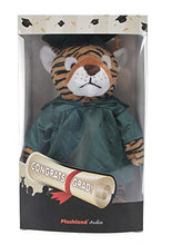 Load image into Gallery viewer, Plushland Tiger Plush Stuffed Animal Toys Present Gifts for Graduation Day, Personalized Text, Name or Your School Logo on Gown, Best for Any Grad School Kids 12 Inches(Maroon Cap and Gown)
