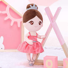 Load image into Gallery viewer, Gloveleya Baby Girl Gifts Dolls Soft Plush Toy Ballet Girl Doll Watermelon Red 13 Inches with Gift Box
