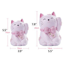 Load image into Gallery viewer, YBYB Money Box Piggy Bank Lovely Style Stereoscopic Piggy Bank Cat Coin Money Box Figurines Home Decor Piggy Bank Coin Bank Gift for Kids Piggy Bank (Color : Pink, Size : 3.95.5in)
