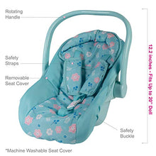 Load image into Gallery viewer, Adora Baby Doll Car Seat - Flower Power Car Seat Carrier, Perfect Accessory That Fits Dolls Up to 20 inches
