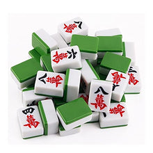 Load image into Gallery viewer, XIAOQIU Mahjong Sets Chinese Chinese Mahjong Game Set, 42mm Large Tile with A Carrying Travel Case for Adults, Kids, Boys and Girls, 144 Tiles(Green) Mah Jongg Set
