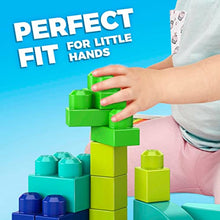 Load image into Gallery viewer, Fisher Price Build &#39;n Play set by Mega Bloks with 60 plant-based big building blocks and 1 storage bag, toy gift set for ages 1 and up [Amazon Exclusive]
