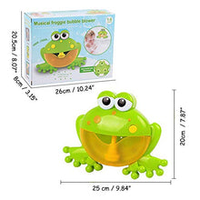Load image into Gallery viewer, Frog Bubble Maker for Bath, Foam Blower Bubbling Making Machine, Nursery Rhyme Musical Bathtub Toy for Baby Kids Happy Tub Time
