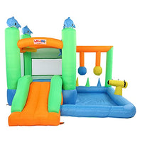 LALAHO Inflatable Bounce House with Pool and Slide,Water Slide Bouncer for Kids,300290210cm Jumping Castle