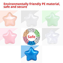 Load image into Gallery viewer, Star Ball Pit Stars Pack of 100 - 6 Pearl Color Star Balls BPA&amp;Phthalate Free Non-Toxic Crush Proof Ocean Ball Soft Plastic Balls for 1 2 3 4 5Years Toddlers Baby Kids Birthday Pool Tent Party (Star).
