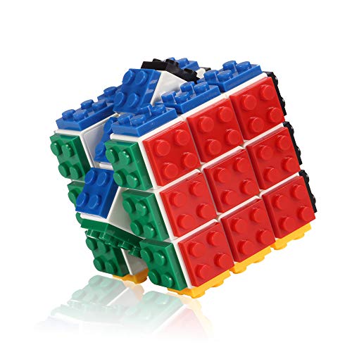 Small Fish Speed Cube Blocks, Brain Teaser Puzzle and Bricks Toy in 1 for Kids, Suitable for Boys and Girls Age 5 and Up