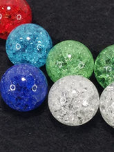 Load image into Gallery viewer, Fried Marbles 10 Collectible Cracked Solid Color Marbles 0077 Glass Gems
