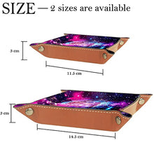 Load image into Gallery viewer, Dice Tray Abstract Nebula Galaxy Dice Rolling Tray Holder Storage Box for RPG D&amp;D Dice Tray and Table Games, Double Sided Folding Portable PU Leather
