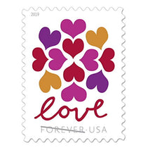 Load image into Gallery viewer, USPS Hearts Blossom Love Forever Stamps - Wedding, Celebration, Graduation (2 Sheets, 40 Stamps) 2019
