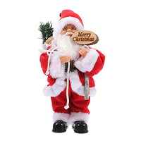 Toyvian 1Pc Christmas Singing Dancing Santa Claus Toy Electric Christmas Musical Doll Toy for Xmas Gift Table Home Decorations