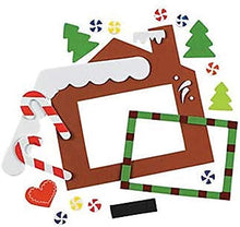 Load image into Gallery viewer, HAPPY DEALS ~ 24 Pack Christmas Craft Kits - Includes 12 Gingerbread House Picture Frame Craft Kits and 12 Legend of The Gingerbread Man Craft Kits- Bulk Christmas Craft Kits for Kids - New Set!
