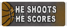 Load image into Gallery viewer, Makoroni HE Shoots HE Scores Basketball, CAR Magnet-Magnetic Bumper Sticker, Desy96
