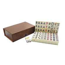 Load image into Gallery viewer, Riyyow Mini Mahjong Set Portable with Deluxe Retro Style Box for Party Entertainment Mini Mahjong (Color : White, Size : One Size)
