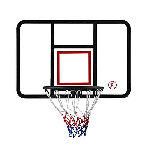 45in Basketball Hoop, Garage Backyard Wall-Mounted Basketball Hoop and Goal Frame Combination Kit, Height Adjustable Backboard