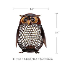Load image into Gallery viewer, YBYB Money Box Piggy Bank Money Box Owl Metal Piggy Coin Bank Money Saving Box Home Decoration Figurines Craft for Kids Piggy Bank (Color : A)

