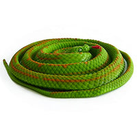 Stretchy Rubber Snake - Squishy Soft Elastic - Easy Camouflage - Prank Toy Scary Lifelike Animal Model - 134 cm / 4.4 Feet