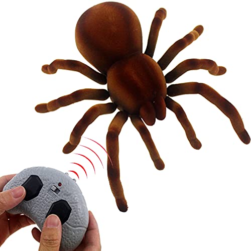 Tipmant RC Spider Remote Control Animal Large Size Realistic Tarantula Prank Toys Vehicle Car Electric Kids Birthday