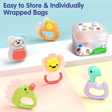 Load image into Gallery viewer, Baby Toys 0-6 Months, 5 PCS Baby Rattles &amp; Teething Newborn Toys for Babies 0-6-12 Months Baby Toys 6 to 12 Months 6 Month Old Baby Toys 0-3-6-12-18 Months Baby Teething Toys Baby Boy Girl Gifts
