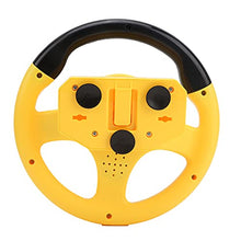 Load image into Gallery viewer, Steering Wheel Toy, Electric Simulated Driving Controller Portable Simulated Driving Steering Wheel Learn Colors Feelings &amp; Music Game for Baby Toddlers Infants(Yellow)
