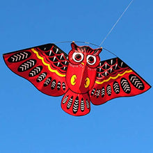 Load image into Gallery viewer, FQD&amp;BNM Kite New Cartoon Owl Flying Kites for Children Adult Outdoor Fun Sports Toy,Purple
