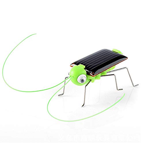 N Meng254 Mini Kit Novelty Kid Solar Energy Powered Spider Cockroach Power Robot Bug Grasshopper Educational Gadget Toy for Kids A508 A (Color : GN)