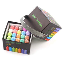 Load image into Gallery viewer, Napoo Jumbo Sidewalk Chalk Sets for Kids, Toddlers Fulltouch Erasable Driveway Pastels Outdoor Graffiti Wall Art Colored Chalks Markers Bold - 20 Counts, Gift Box Included
