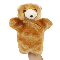Teddy Bear Hand Puppet for Kids, Cute Plush Puppet Toy for Storytelling and Role-Play (Bear)