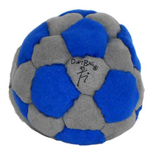 Load image into Gallery viewer, DirtBag 32 Panel Footbag Hacky Sack, Flying Clipper Original Design, Sand Filled, Premium Quality, Machine Washable - Grey/Blue.
