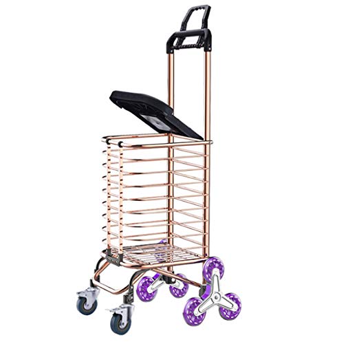 Can Climb The Stairs Shopping Cart Folding Portable Shopping Cart Home Grocery Cart Trolley