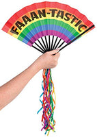 Amscan Rainbow Pride Fan, 8 1/4
