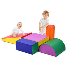 Load image into Gallery viewer, GLACER Crawl and Climb Foam Play Set, 5 Piece Lightweight Colorful Fun Activity Play Set for Climbing, Crawling and Sliding, Safe Foam Playset for Toddlers, Preschoolers, Baby and Kids (Multicolor)
