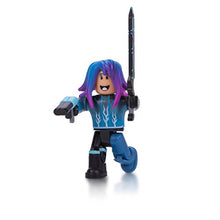 Load image into Gallery viewer, Roblox Action Collection   Blue Lazer Parkour Runner Figure Pack [Includes Exclusive Virtual Item]
