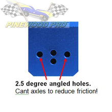 Load image into Gallery viewer, PRO Driller Tool - Straight Axle Holes - 2.5 Degree Axle Holes - Raised Wheel Hole
