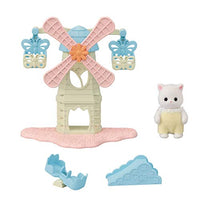 Calico Critters Baby Windmill Park, Dollhouse Playset with Persian Cat Figure Included