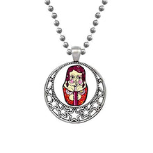 Load image into Gallery viewer, Beauty Gift Russia Russian Nesting Dolls Female Necklaces Pendant Retro Moon Stars Jewelry
